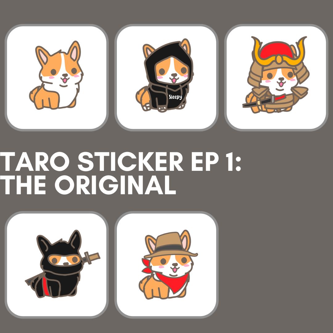 Taro Root Sticker Taro Sticker Bundle EP. 1 - The Original - Sleepi