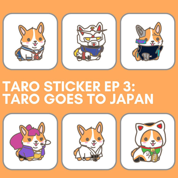 Taro Sticker Bundle EP. 3 - Taro Goes to Japan Sticker Sleepi 