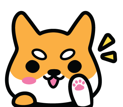 Doggo Hi Sticker - Sleepi